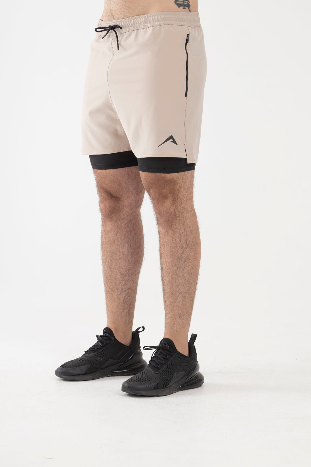 2 in 1 Shorts (Beige)