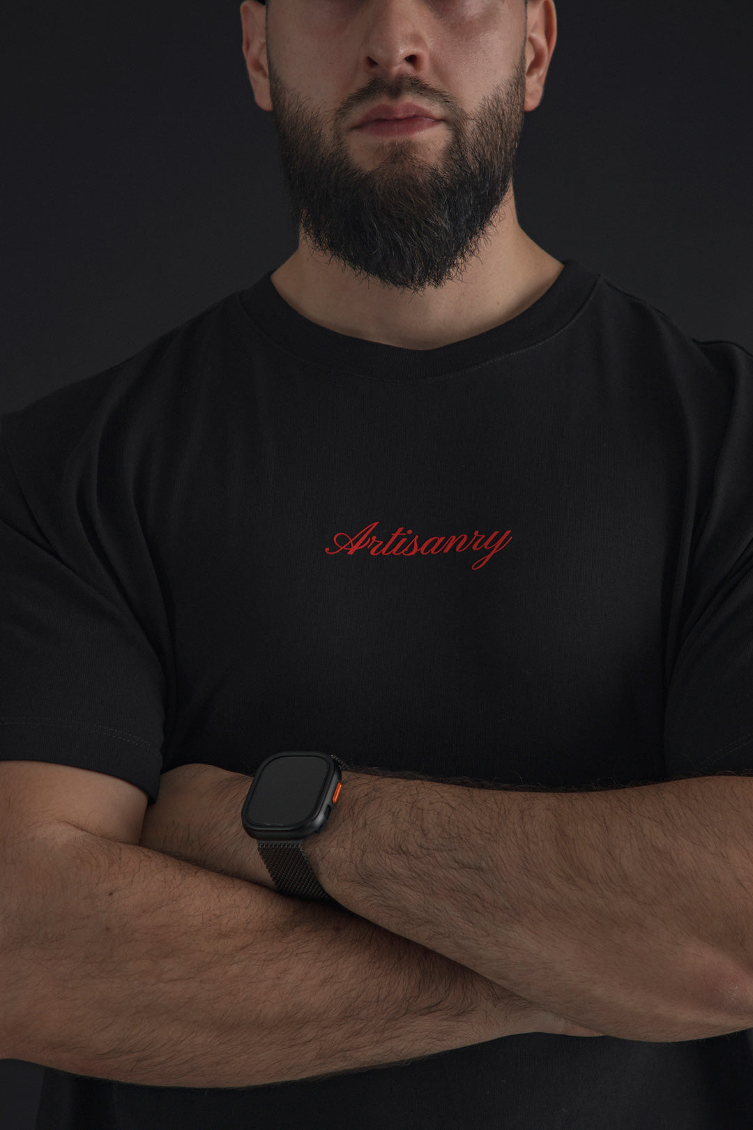 Camiseta Regular Fit Negra (Artisanry)