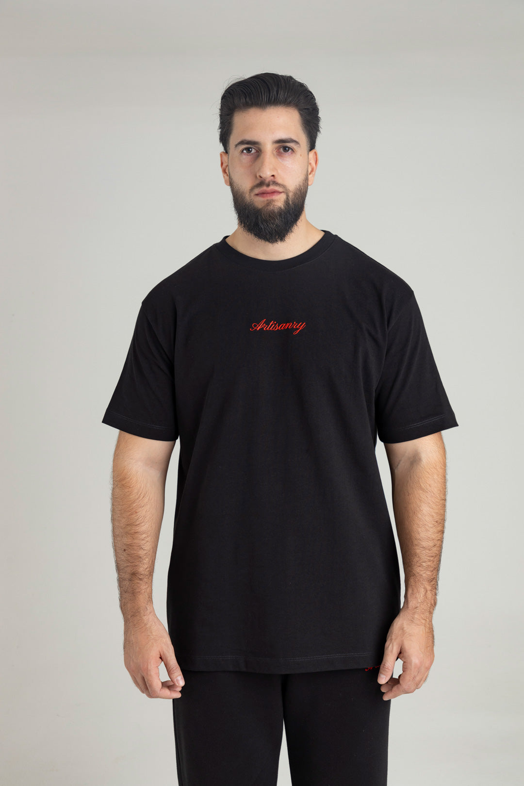 Camiseta Regular Fit Negra (Artisanry)