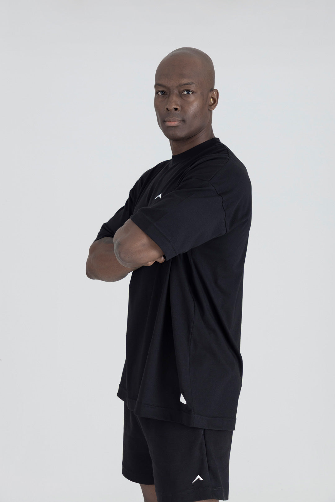 Camiseta Volumen Oversized (Negra)