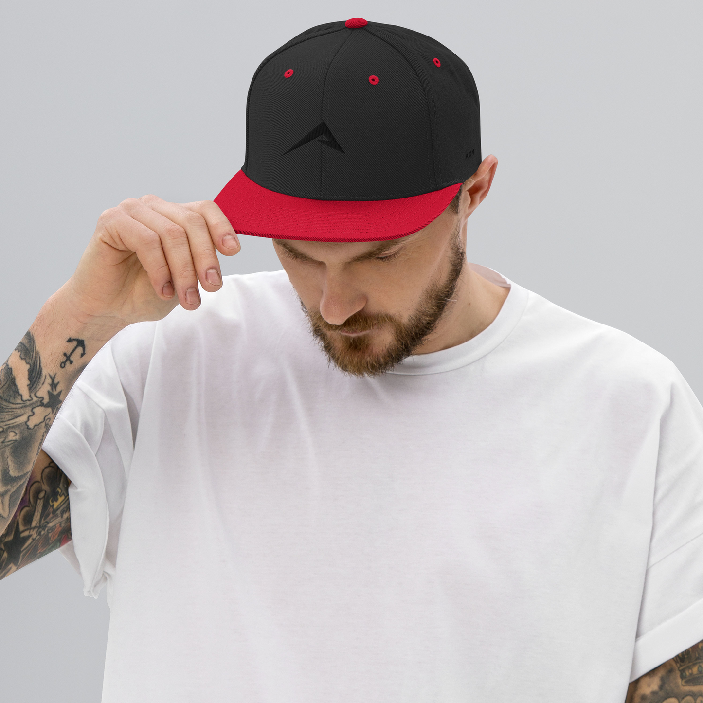 Original Snapback (Black/Black+Red)