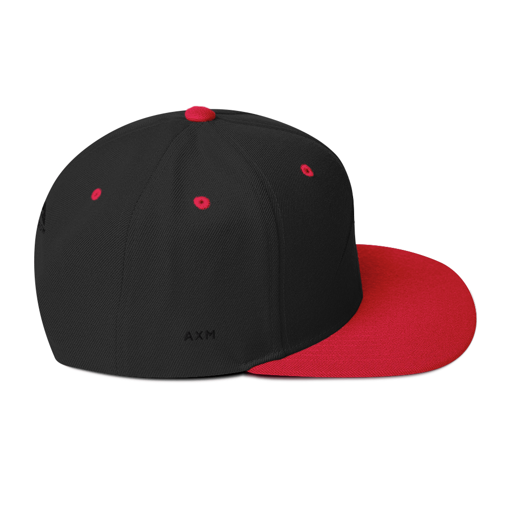 Original Snapback (Black/Black+Red)