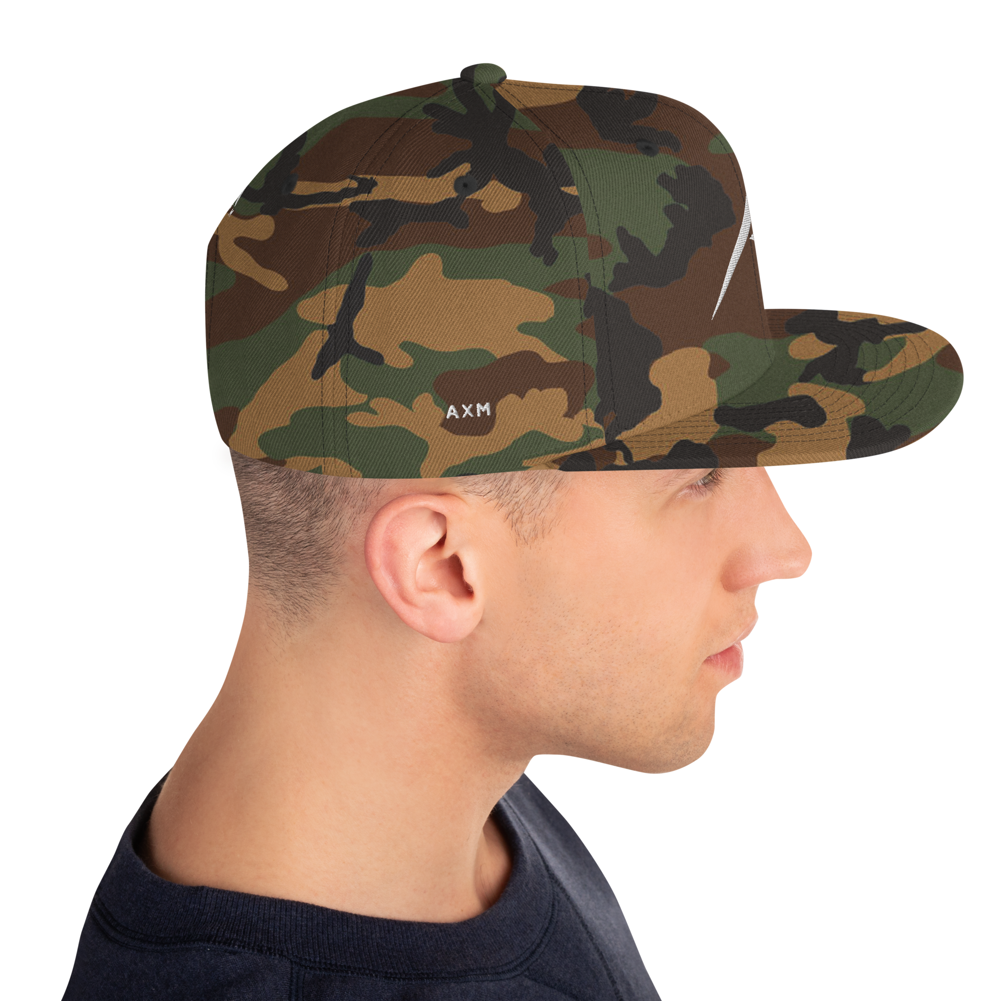 Original Snapback (White/Green Camo)