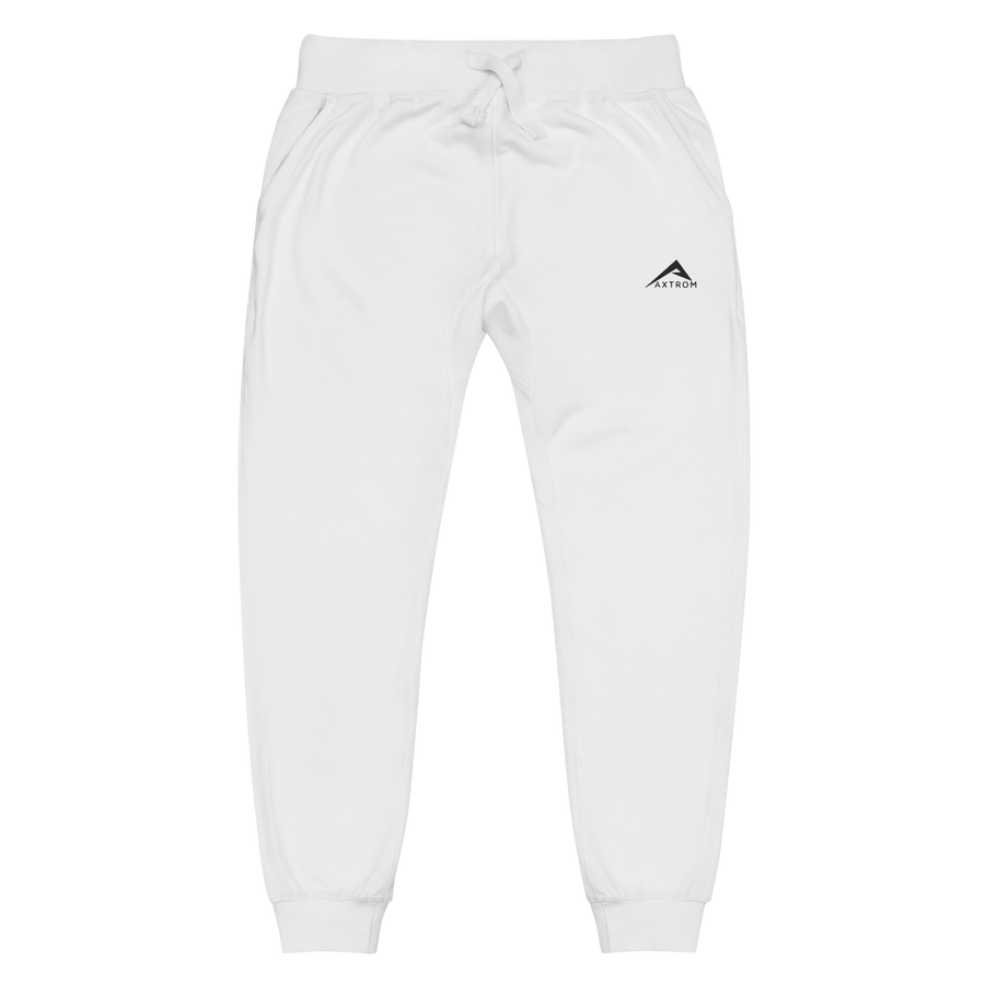 Classic slim fit sweatpants (White)